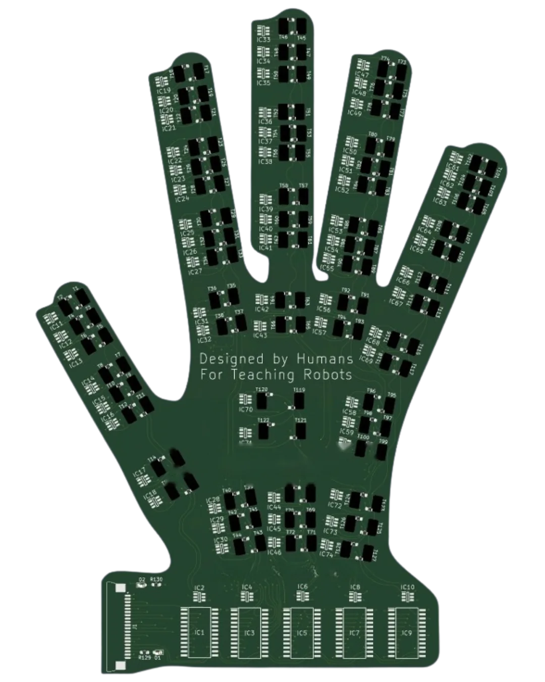 HOLON flex-PCB sensing glove (reference build)