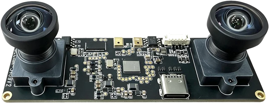 Stereo AR0234 USB3 module, low distortion, 65 mm baseline